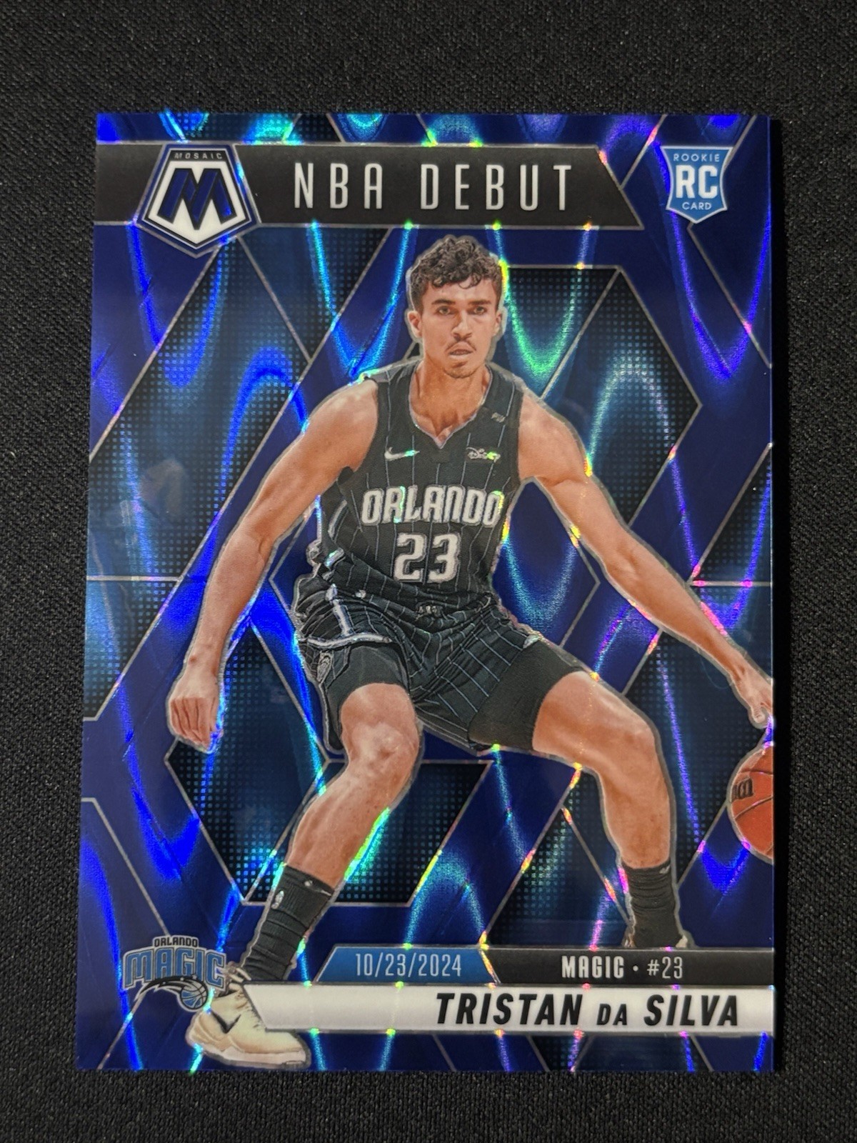 2024-25 Panini Mosaic Tristan Da Silva #266 RC  NBA Debut Blue Seismic/149