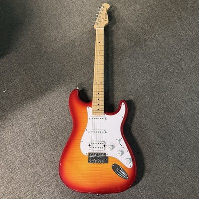 Donner DST-95 Electric Guitar with Amp and Accessories Full-Size Cherry Burst