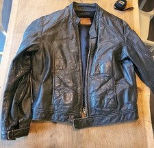 GSTAR Leather Jacket - Medium - Deep Blue