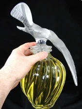 CRISTAL LALIQUE MAGNIFIQUE FLACON GEANT PARFUM L'AIR DU TEMPS NINA RICCI HT 32CM