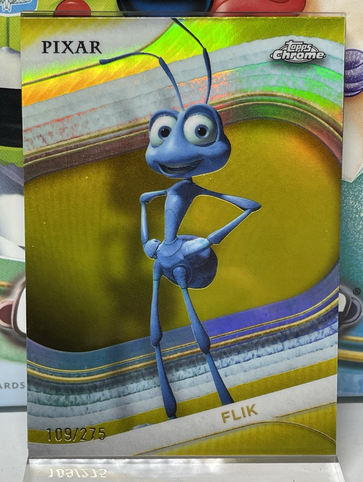 2025 TOPPS CHROME - Flik #78 - Yellow Refractor /275 - A Bug's Life