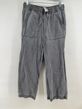 Joie Anthropolgy Womens Coastal Chic Linen Wide Leg Ankle Cropped Resort Wear Sm