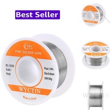 60-40 Tin Lead Rosin Core Solder Wire for Electrical Soldering and DIY 0.0236...