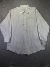 Brooks Brothers dress shirt Regular fit 18/35 blue/green/white plaid