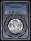1948 Franklin Half Dollar 50c PCGS MS66 FBL