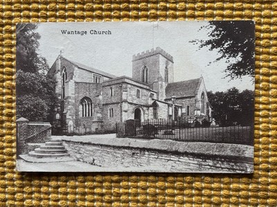 Wantage Kirche antike gebrauchte Postkarte - Universität Oxford Stadt P791