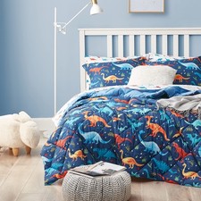 Kids Twin Bedding Comforter Set for Boys, 5 Pieces Soft Lightweight Dinosaur ...