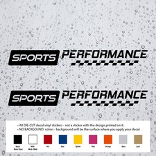 2x Sports Performance Decal For Sport Racing Cars