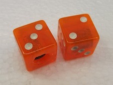 New Large Size 19mm Orangeclear Dice Valve Caps Old School Bmx Schrader Valve New Large Size 19mm Orangeclear Dice Valve Caps Old School Bmx Schrader Valve