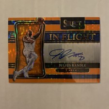/30 2021-22 Panini Select In Flight Orange Julius Randle Auto Color Match