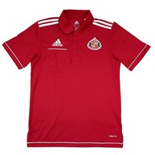 SUNDERLAND 2014-15 TRAINING POLO SHIRT SMALL  36-38 Inch  ADULT (V GOOD) ADIDAS