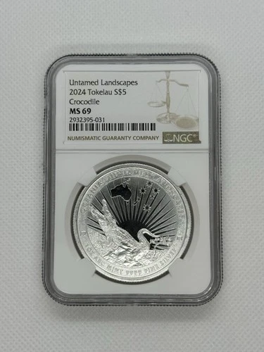 2024 Untamed Landscapes Tokelau Crocodile NGC MS69. Free Shipping!