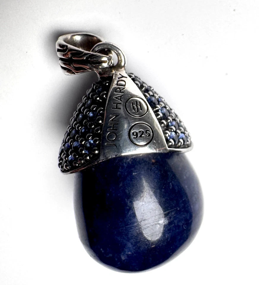 John Hardy Sodalite & Sapphire Celestial Orb Pendant - RARE - Image 2 of 4