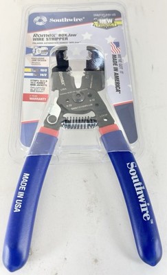 Southwire ROMEX Boxjaw Wire Stripper & Dual Wire Cutter Set | New