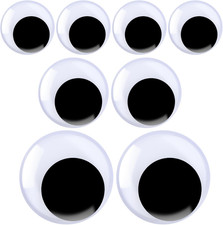 8 Pack Large Googly Eyes, 2/3/4 Inch Self Adhesive Giant Wiggle Eyes for Craftin