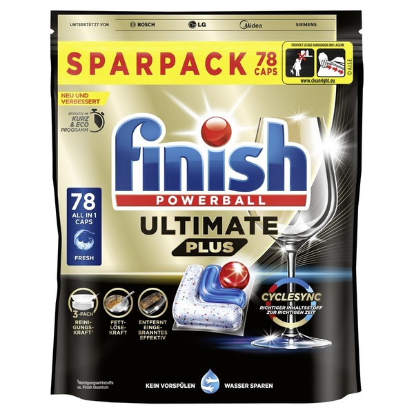 Finish 3310942 Finish Powerball Ultimate Plus SpüLmaschinentabs 78 St.-image