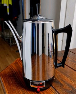Vintage Westinghouse HP75 1 Pressure Flo 10 Cup Percolator Coffee Pot 1960s