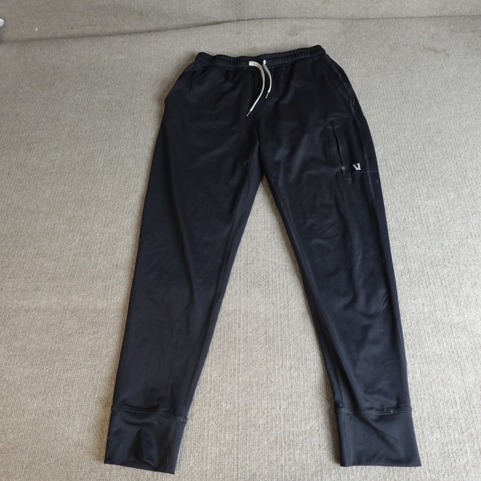 Vuori Mens Pants Small Black Drawstring Ponto Performance Sunday Jogger V416