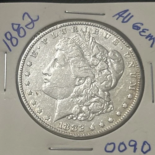 1882 -P Morgan Silver Dollar AU Gem