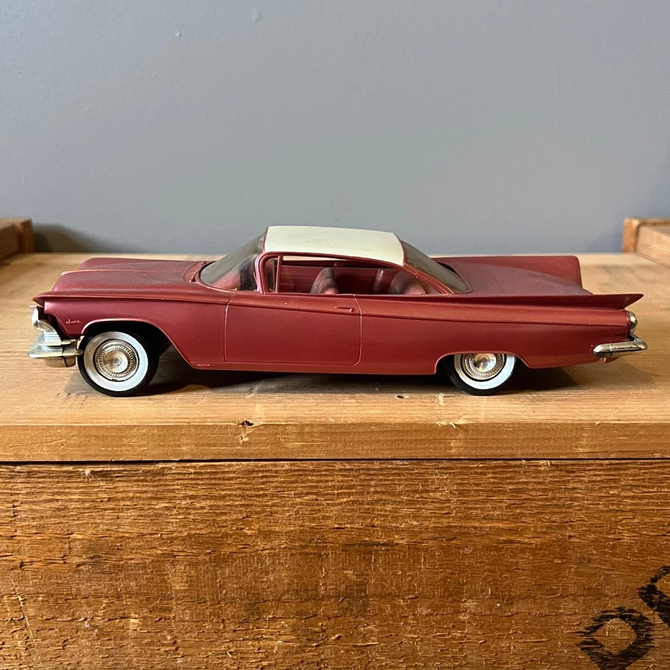 1959 Buick Invicta Vintage Plastic Pink Dealer Promo Model Car - Image 4 of 4