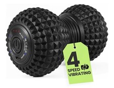 4-Speed Vibrating Massage Ball for Muscle Relaxation  Mobility  Textured Deep