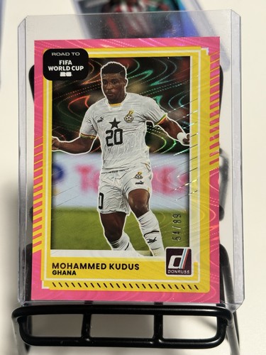 2025-26 Panini Donruss Mohammed Kudus #127 Optic Pink Velocity Prizm /54/89