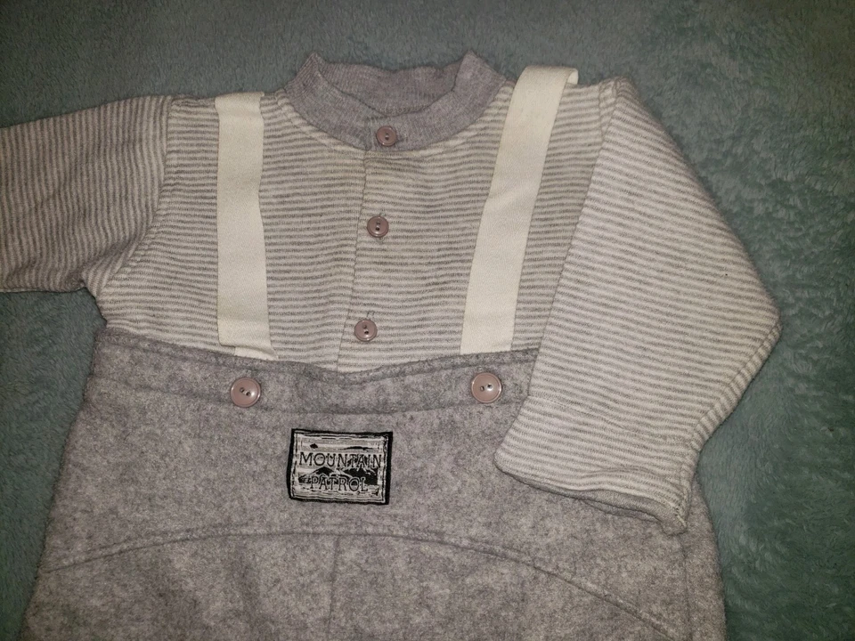 De colección Koala Niños Vellón Niños Una Pieza Mameluco Conjunto 6/9M Patrulla de Nieve Tirantes  Foto 2 de 4