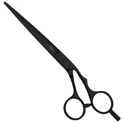 Kasho Silver Black Haarschneideschere 6,5 Zoll Offset