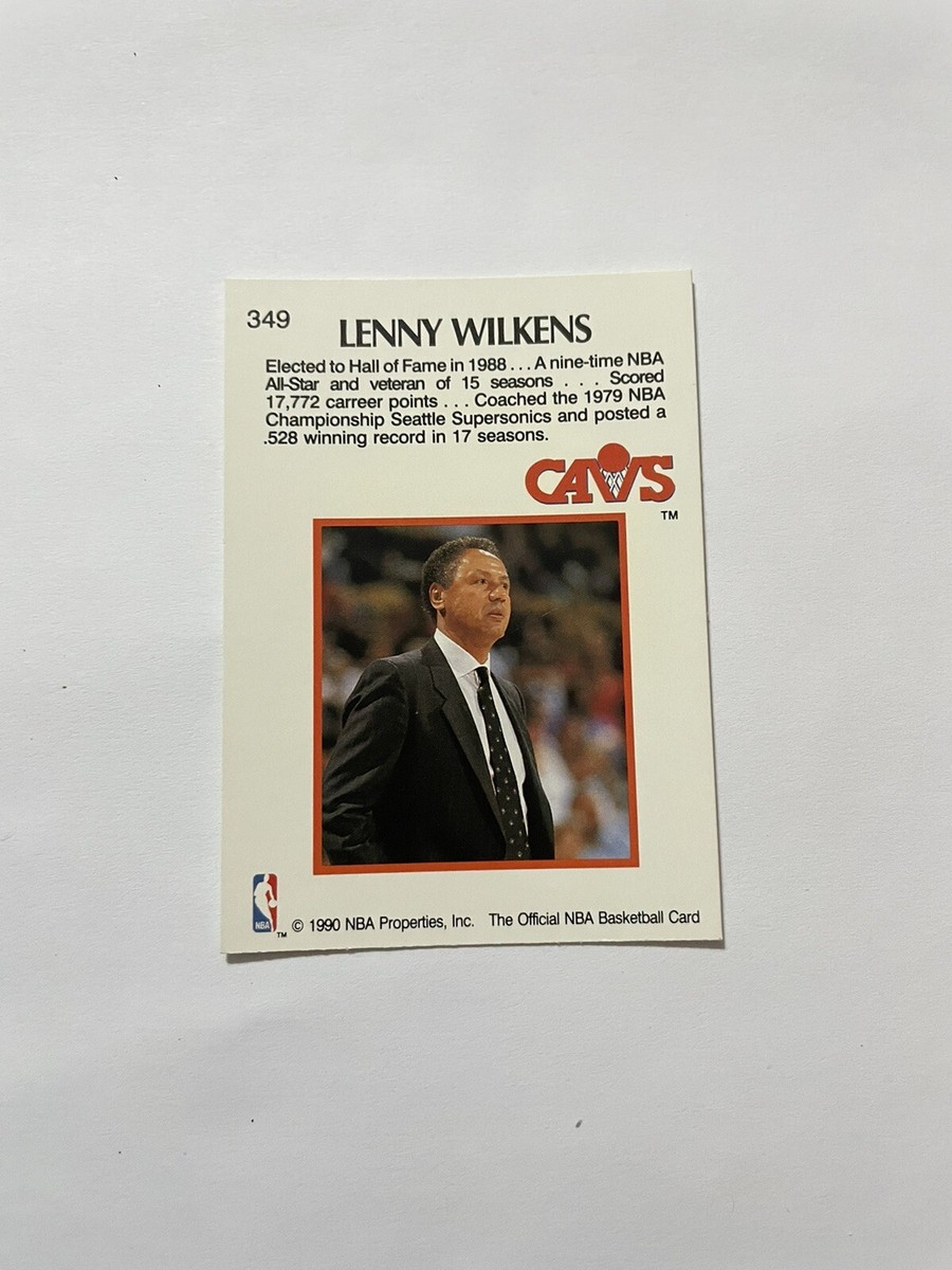 1990 NBA Hoops Basketball Card #349 Lenny Wilkens 1960-75 Seattle