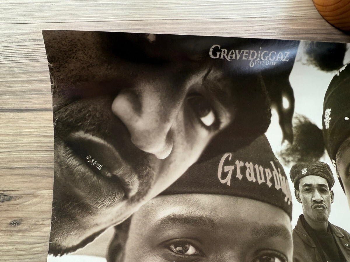 RARE! ⛏️ Gravediggaz “6 Feet Deep” PROMO Poster 1994Hip