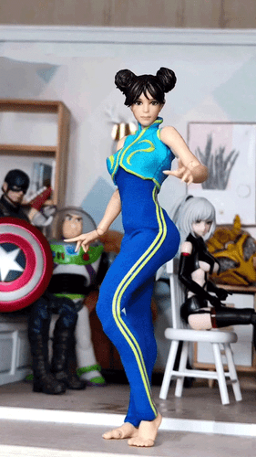 1/12 Female Soldier Clothes Vest Jumpsuit Model for 6'' Chun-Li Romankey Figma - 第 1/3 張圖片