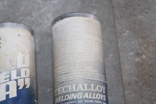 (3) Rohre TECHALLOY Schweißstäbe NICRFE-2 10 Pfund Rohre KOSTENLOSER VERSAND!!!!! - Bild 4 von 11