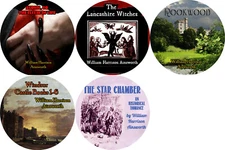 William Henry Ainsworth Lot of 5 Mp3 (READ) CD Audiobooks GOTHIC Romance Action