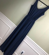 2744 Show me your Mumu Kendall Soft V-Back A-Line Gown RICH NAVY size XS $168
