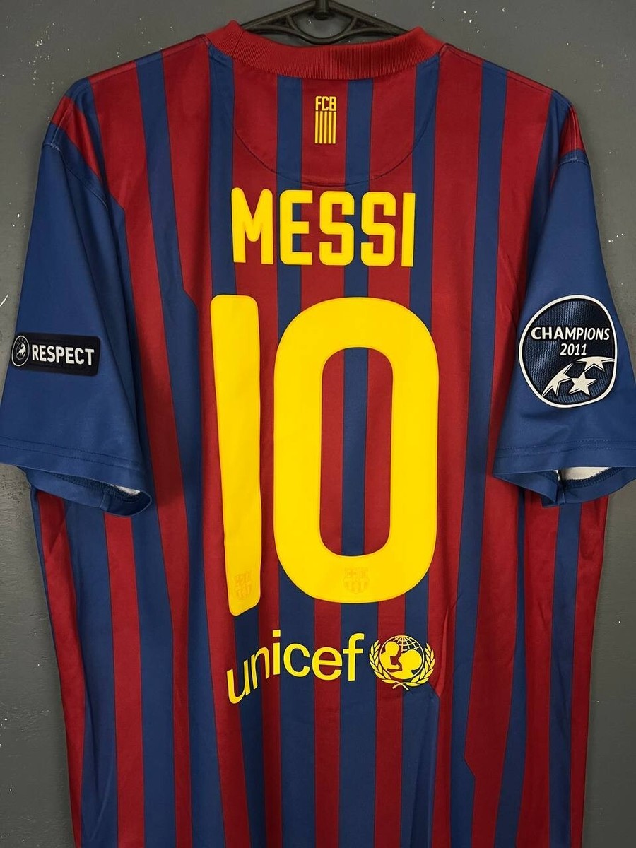 MEN'S FC BARCELONA 2011/2012 LEO MESSI #10 FOOTBALL SOCCER SHIRT
