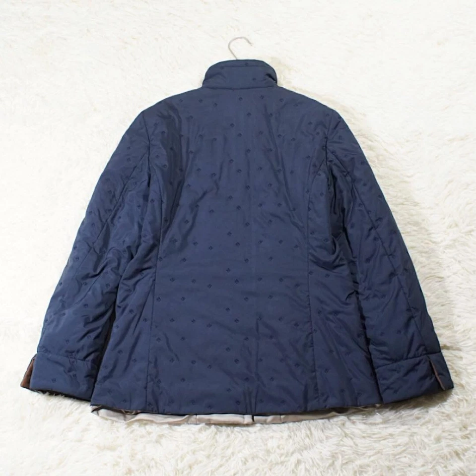 Chaqueta Loro Piana Piel de Oveja Talla 42 Azul Marino Hecha en ITALIA Foto 4 de 4