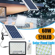 45W 72 LED Solar Light Spotlight Flood Lamp Outdoor Waterproof Garden Light US