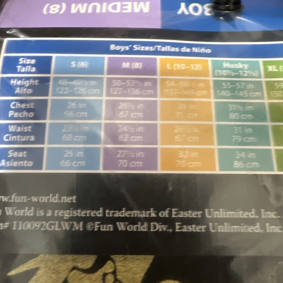 NUEVO Disfraz de Luchador Ninja Negro Halloween Talla M 8 Niño Niño Niño Foto 4 de 4