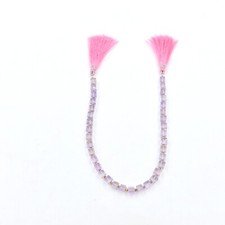 Beautiful Pink Amethyst Box Shape Beads Handmade Cube Loose Gemstone 5-6 MM 10"