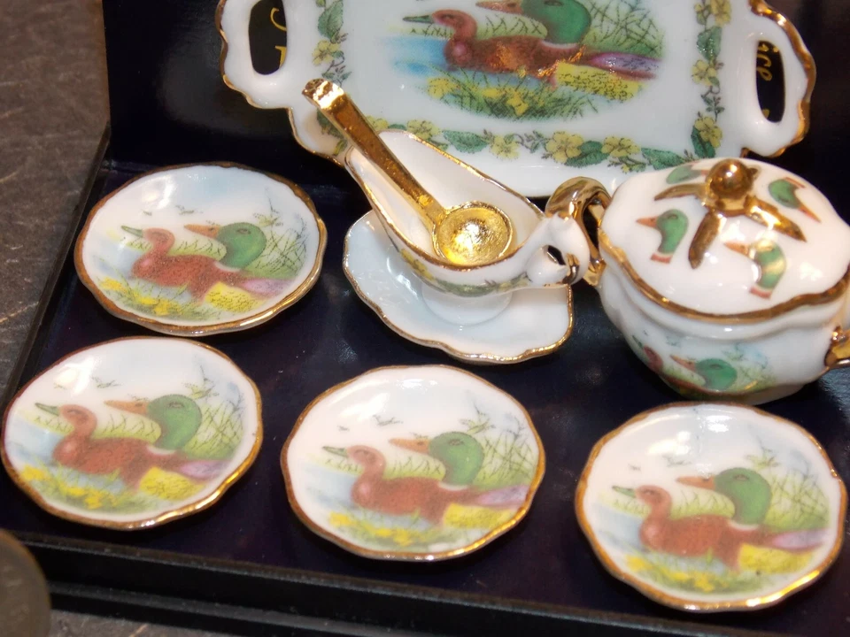Dollhouse Miniature Reutter Duck Soup Dinner Set 1:12 scale D332 Dollys Gallery - Image 4 of 4