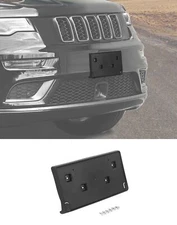 Front License Plate Frame Mount Bracket Holder For Jeep Grand Cherokee 2017-2023