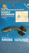 Krebs Nozzle Extension for Electric Airless Paint Sprayers, 9-07-14, FREE SHIP