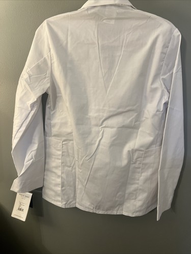  White Swan Brands Matter Lab Coat Extra Small New Tags - Picture 2 of 4