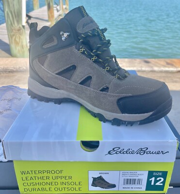 Eddie Bauer Mens Hiking Boot Brighton Size 12 Waterproof  display picture 1