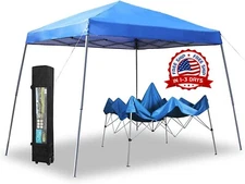 Carpa Toldo Lona Canopy Para Exteriores Playa Dia De Campo 12 x 12 Pies Portatil