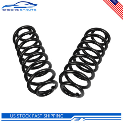 Pair Rear Coil Springs For Cadillac Escalade Chevrolet Avalanche Tahoe GMC