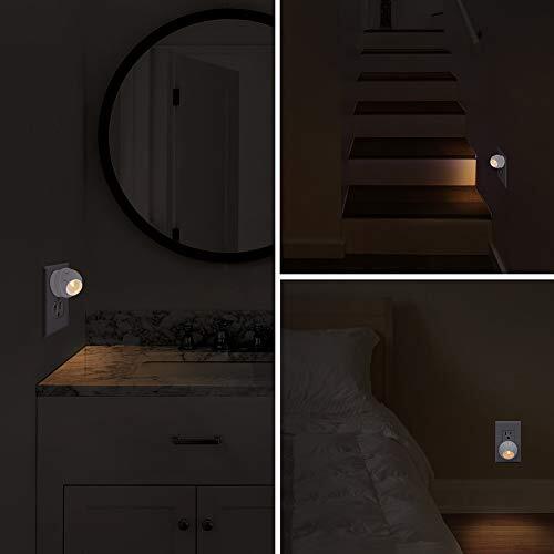 Emotionlite Plug in Night Lights Warm White LED Nightlight 360 Rotation Dusk to for sale online