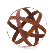 Boule de rouille inox boule décorative boule 30 cm fer à ruban décoration de ...