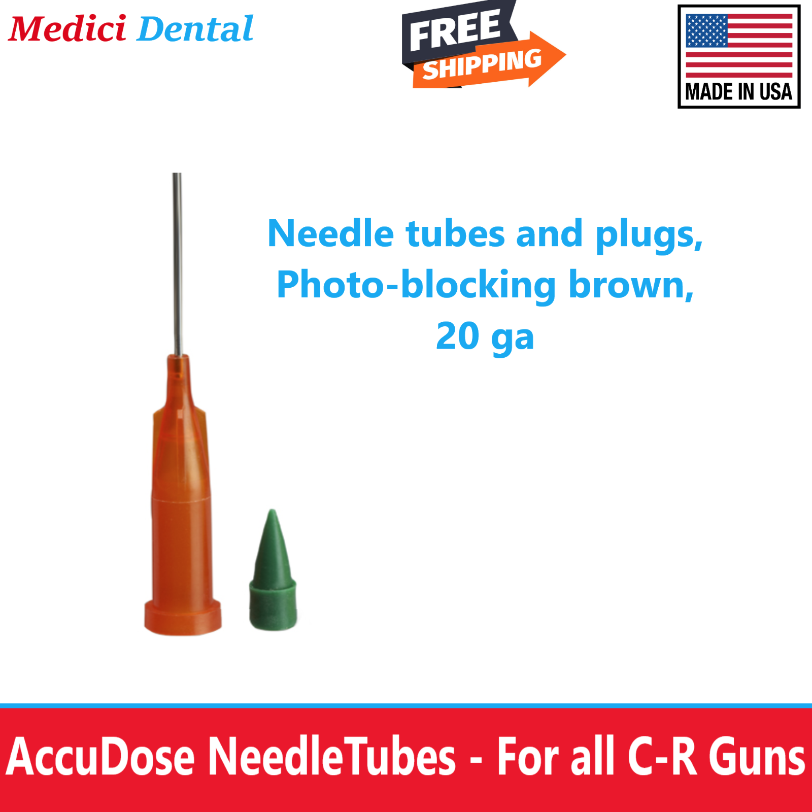 AccuDose Low Viscosity Tubes & Plugs 100/Pkg