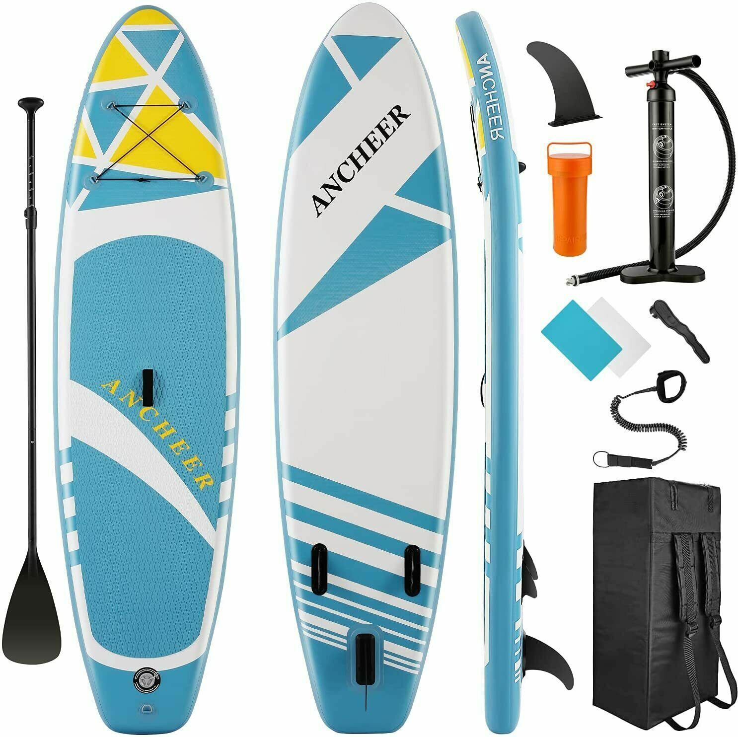 AUKAI SUP Board Stand Up Paddle Surfboard aufblasbar